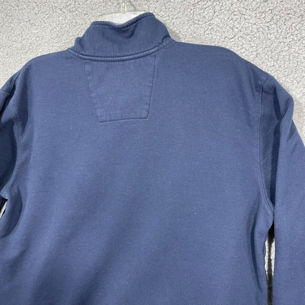 Nautica Sweater Womens Large Blue Quarter Zip Mock Neck Long Sleeve - Picture 16 of 16